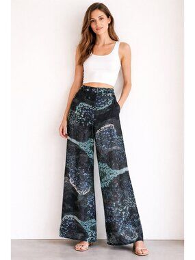 Stolen Girlfriends Club Floral Sheer Wide leg Pants 10